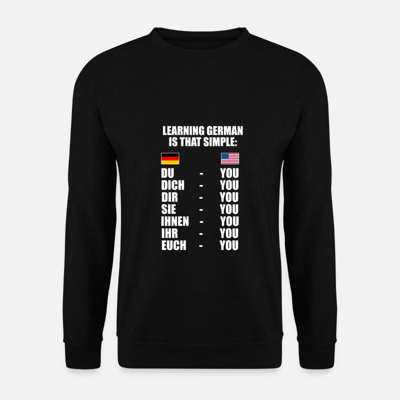 Learning German can be so easy - English - Unisex Sweatshirt - black