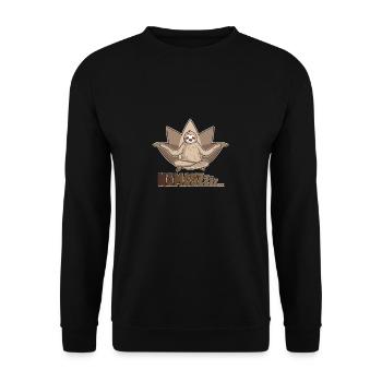Yoga Namaste paresseux cadeau d'anniversaire drôle - Sweat-shirt Unisexe - noir - Devant - Alina (178cm) & Michal (187cm)