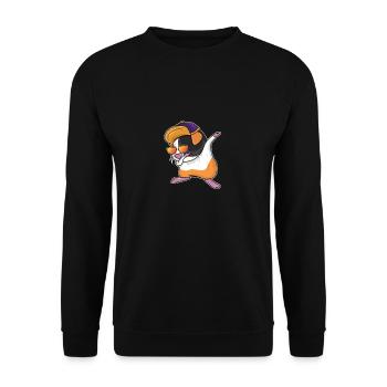 Dabbing Dab Danse Cadeau Cadeau Hamster Cochon d'Inde - Sweat-shirt Unisexe - noir - Devant - Alina (178cm) & Michal (187cm)