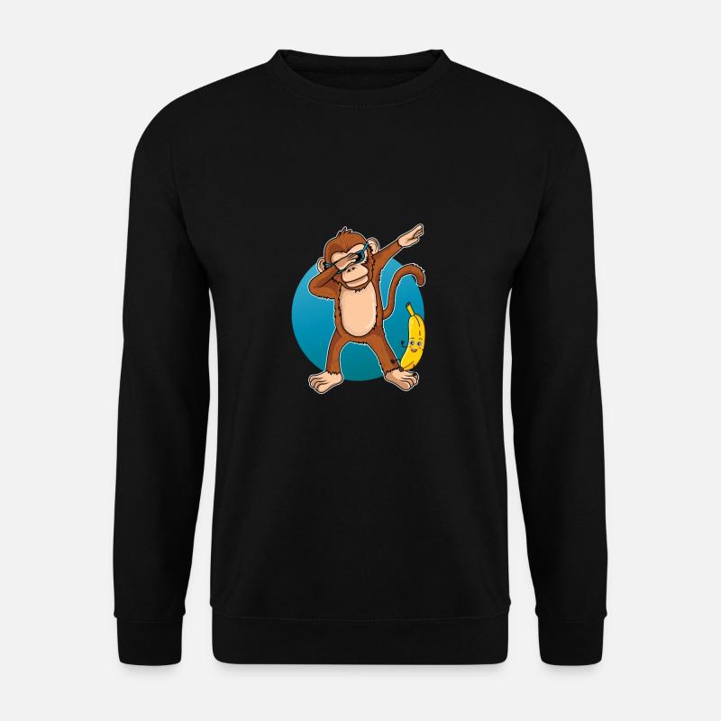 Dabbing Affe Dab Tanz Banane Geschenk Geburtstag - Unisex Pullover - Schwarz