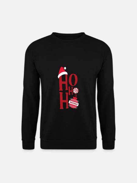 HO HO HO CHRISTMAS - Unisex Pullover - Schwarz