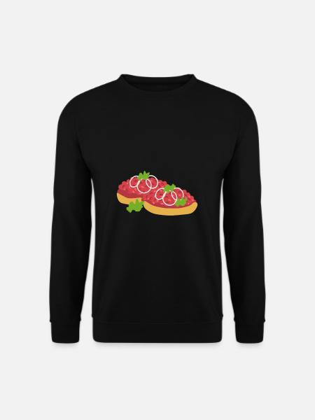 METT BRÖTCHEN LUSTIGE GESCHENKIDEE - Unisex Pullover - Schwarz