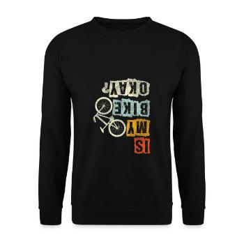 Mon vélo est-il correct? Cadeau de sport vélo vélo VTT - Sweat-shirt Unisexe - noir - Devant - Alina (178cm) & Michal (187cm)