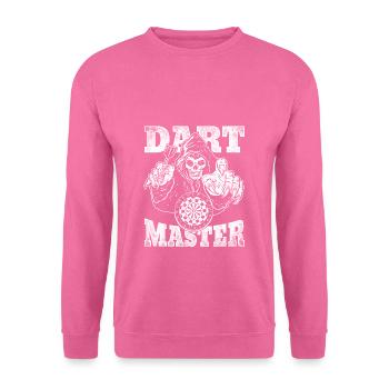 Fléchettes Master tête de mort Fléchettes Joueur Fléchettes Tunier - Sweat-shirt Unisexe - rose - Devant