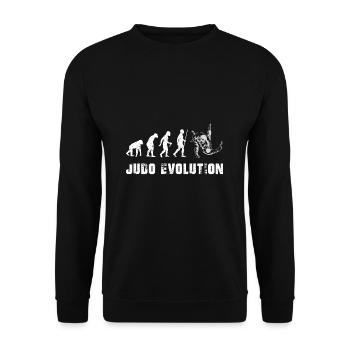 Judo Judoka Evolution Self Defense Evo - Unisex Sweatshirt - black - Front - Alina (178cm) & Michal (187cm)