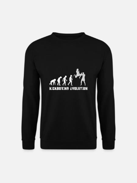 Kampfsport Human Evolution Kickboxen Therapie - Unisex Pullover - Schwarz
