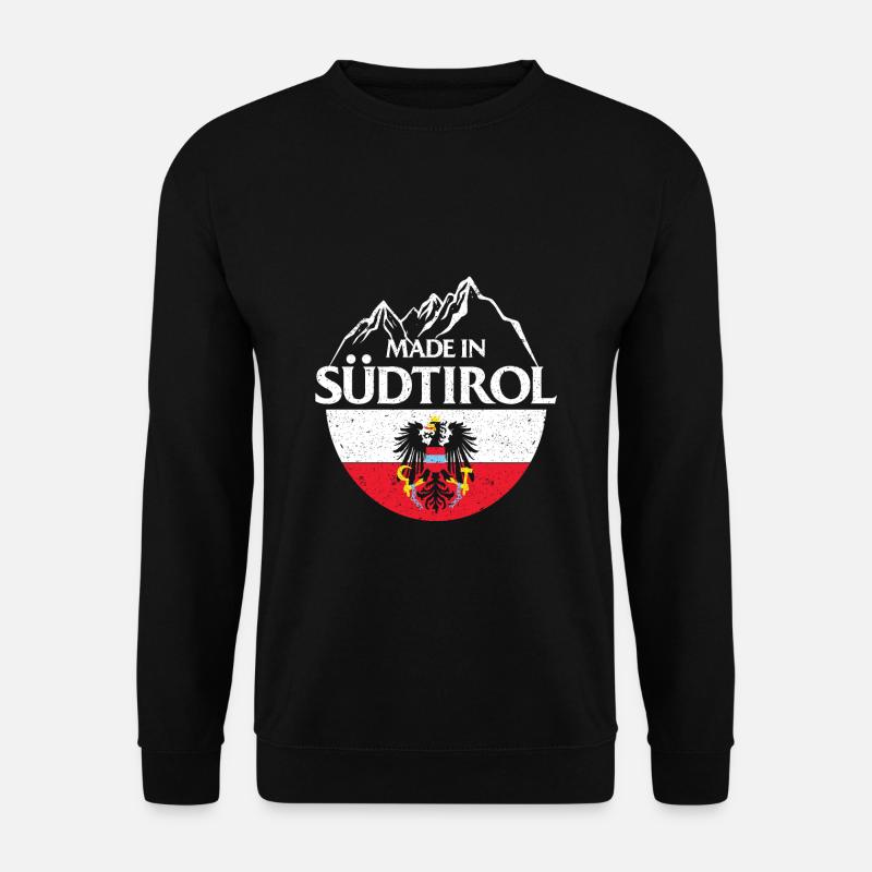 Made in Südtirol Berge Wappen Adler Österreich - Unisex Pullover - Schwarz