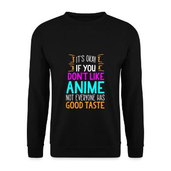 Manga - Sweat-shirt Unisexe - noir - Devant - Alina (178cm) & Michal (187cm)