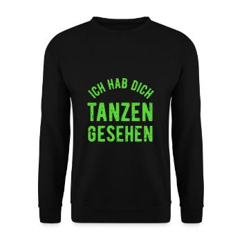 Cordula Ich Habe dich Tanzen Gesehen Geschenk - Unisex Pullover - Schwarz - Vorne - Alina (178cm) & Michal (187cm)
