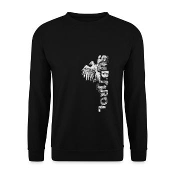 SOUTH TYROL police aigle armoiries cadeau Autriche P - Sweat-shirt Unisexe - noir - Devant - Alina (178cm) & Michal (187cm)