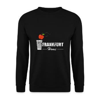 Ebbelwoi Frankfurt Hessen Apfelwein Äppelwoi - Unisex Pullover - Schwarz - Vorne - Alina (178cm) & Michal (187cm)