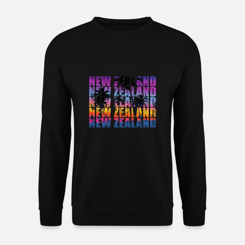 New Zealand Neuseeland Reise Backpacker KIWI - Unisex Pullover - Schwarz