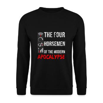 Modern Apocalypse - Unisex Pullover - Schwarz - Vorne - Alina (178cm) & Michal (187cm)