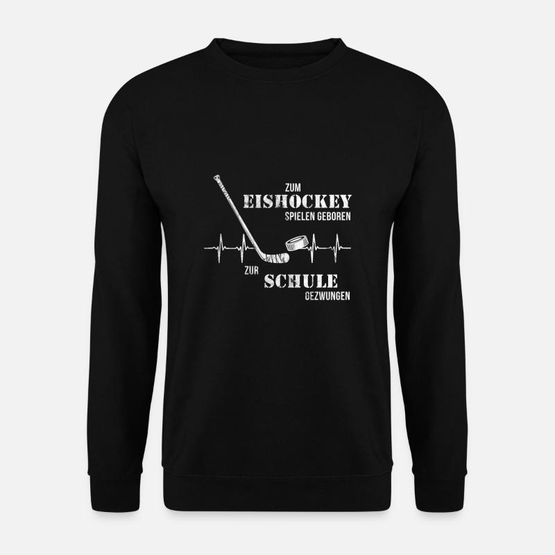 Eishockey Herzschlag - Unisex Pullover - Schwarz