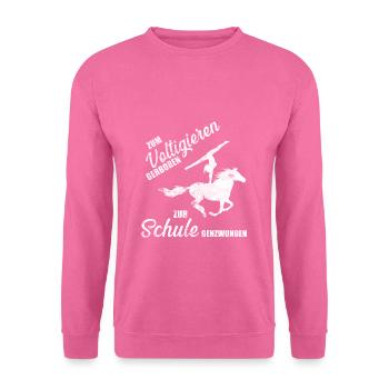 Voltigieren - Unisex Pullover - Pink - Vorne