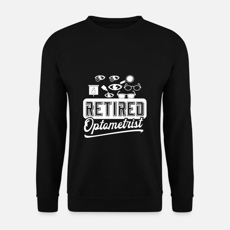 Optiker im Ruhestand Optiker Lustig - Unisex Pullover - Schwarz