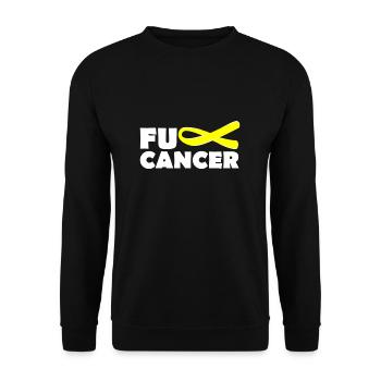 Fuck Cancer - Unisex Sweatshirt - black - Front - Alina (178cm) & Michal (187cm)