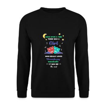 Broadway Musical Fan - Unisex Sweatshirt - black - Front - Alina (178cm) & Michal (187cm)