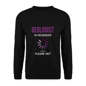 Geology student - Unisex Sweatshirt - black - Front - Alina (178cm) & Michal (187cm)