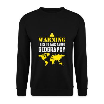 Geograf Geografie - Unisex Pullover - Schwarz - Vorne - Alina (178cm) & Michal (187cm)