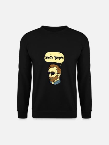 Let's Gogh Van Gogh - Unisex Sweatshirt - black