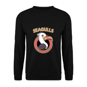 Seagulls Poke Your knees seagull seagull - Unisex Sweatshirt - black - Front - Alina (178cm) & Michal (187cm)