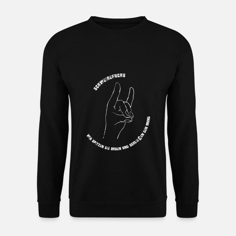SCHWEIGEFUCHS - Unisex Pullover - Schwarz
