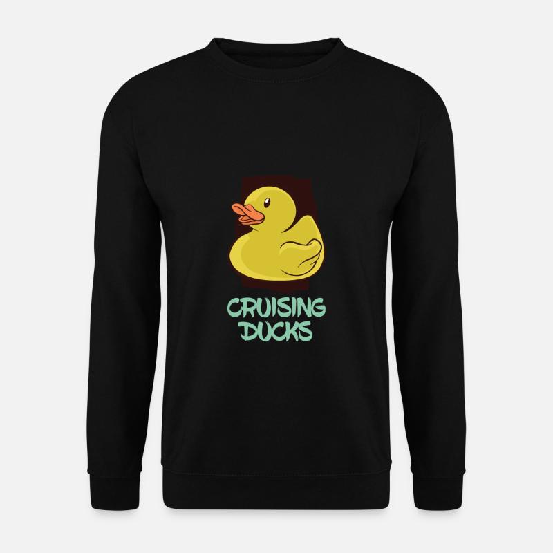 Cruising Ducks Lustig Reisen Gummiente - Unisex Pullover - Schwarz