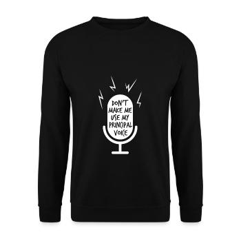 Cadeau du directeur - Sweat-shirt Unisexe - noir - Devant - Alina (178cm) & Michal (187cm)