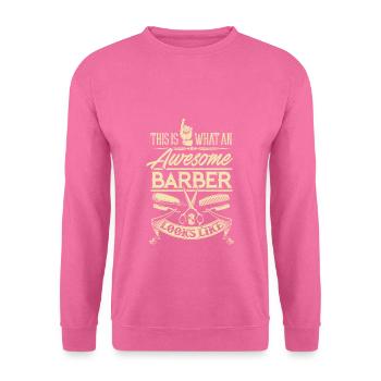 Coiffeur Coiffeur Coiffeur Barbier - Sweat-shirt Unisexe - rose - Devant