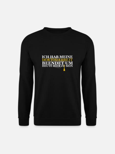 Doktorarbeit Doktor - Unisex Pullover - Schwarz