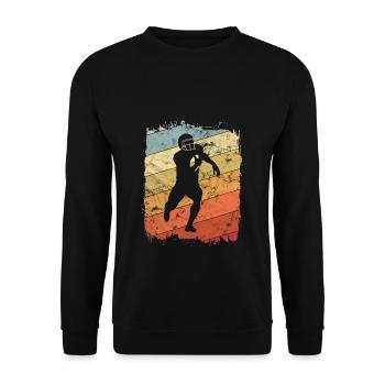 American Football - Unisex Pullover - Schwarz - Vorne - Alina (178cm) & Michal (187cm)