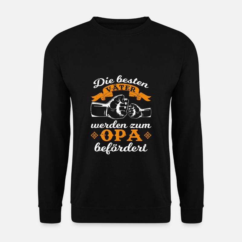 Die Besten Väter werden zum Opa befördert - Unisex Pullover - Schwarz