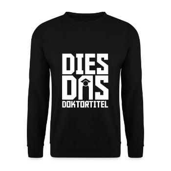 Doctoral Degree Gift - Unisex Sweatshirt - black - Front - Alina (178cm) & Michal (187cm)
