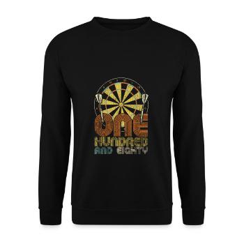 Darts dart darts - Unisex Sweatshirt - black - Front - Alina (178cm) & Michal (187cm)