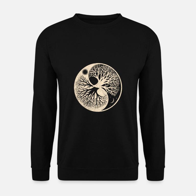 Wikinger Yggdrasil Lebensbaum Thor Odin Nidhöggr - Unisex Pullover - Schwarz