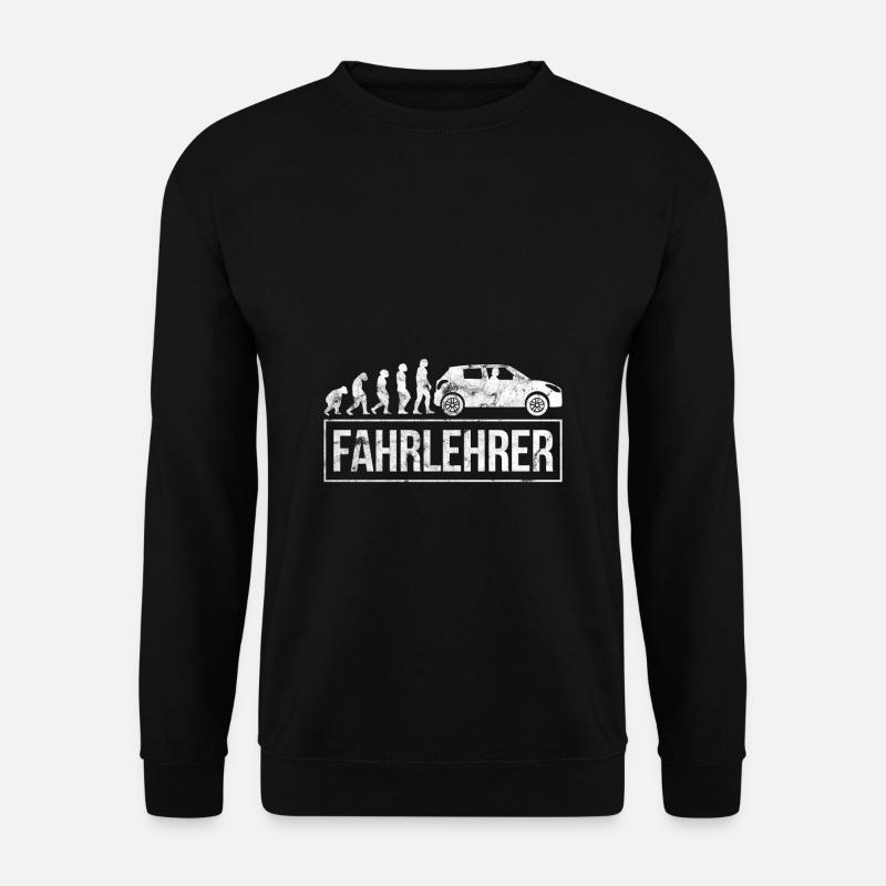 Evolution Fahrlehrer Geschenk - Unisex Pullover - Schwarz
