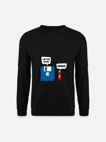 Lustige Diskette USB Stick - I Am Your Father - Unisex Pullover - Schwarz
