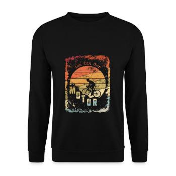 Je suis le cadeau de vélo de montagne de VTT de moteur - Sweat-shirt Unisexe - noir - Devant - Alina (178cm) & Michal (187cm)