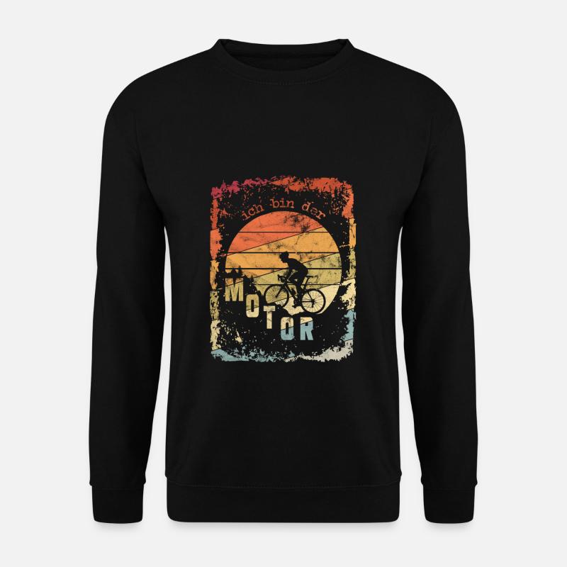 Ich Bin Der Motor MTB Mountainbike Fahrrad Geschen - Unisex Pullover - Schwarz