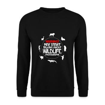 Photographe de la vie sauvage - Sweat-shirt Unisexe - noir - Devant - Alina (178cm) & Michal (187cm)