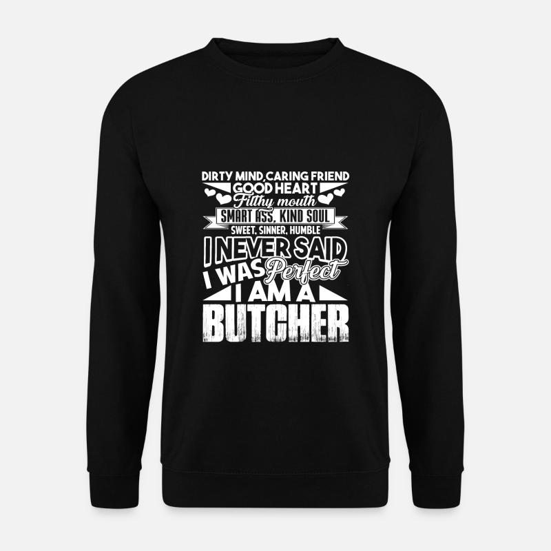 Metzger Ich bin ein Metzger - Unisex Pullover - Schwarz