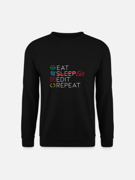 Citation d'un éditeur vidéo - Sweat-shirt Unisexe - noir