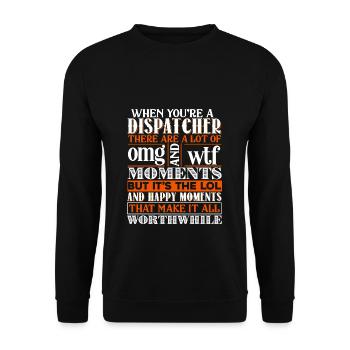 Dispatcher When You're A Dispatcher - Unisex Sweatshirt - black - Front - Alina (178cm) & Michal (187cm)