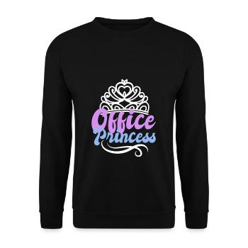 Bureau de cadeau de secrétaire employé de bureau - Sweat-shirt Unisexe - noir - Devant - Alina (178cm) & Michal (187cm)