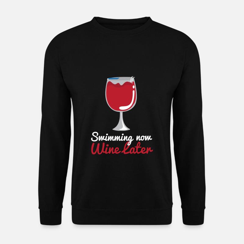 Schwimmen Schwimmer - Unisex Pullover - Schwarz