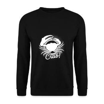 Crabe crabe heureux - Sweat-shirt Unisexe - noir - Devant - Alina (178cm) & Michal (187cm)