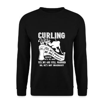 Curling Curling Femme - Sweat-shirt Unisexe - noir - Devant - Alina (178cm) & Michal (187cm)