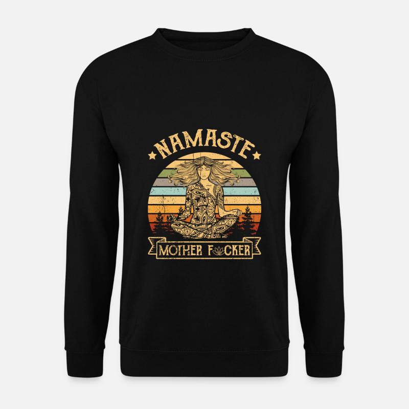 Namaste Yoga Mother - Unisex Pullover - Schwarz