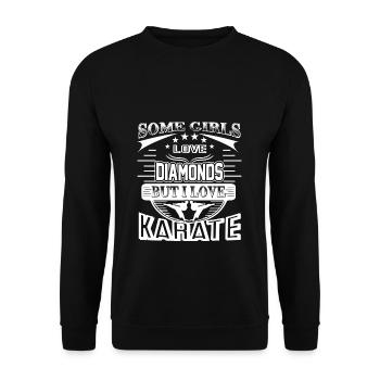Karaté J’adore le karaté - Sweat-shirt Unisexe - noir - Devant - Alina (178cm) & Michal (187cm)